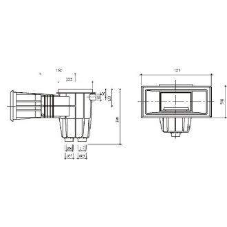 Betonos szkimmer hosszúnyakú széles szájú