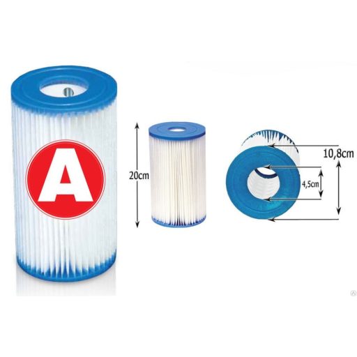 Intex papírszűrő "A" méret #29000