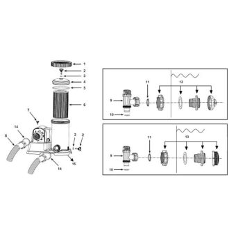Intex papírszűrős vízforgató - 9,5 m3/h #28634