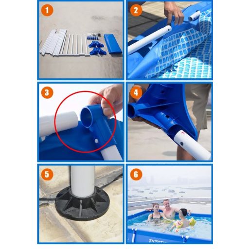 Intex Szögletes fémvázas medence 2,2m x 1,5m x 0,6 m #28270