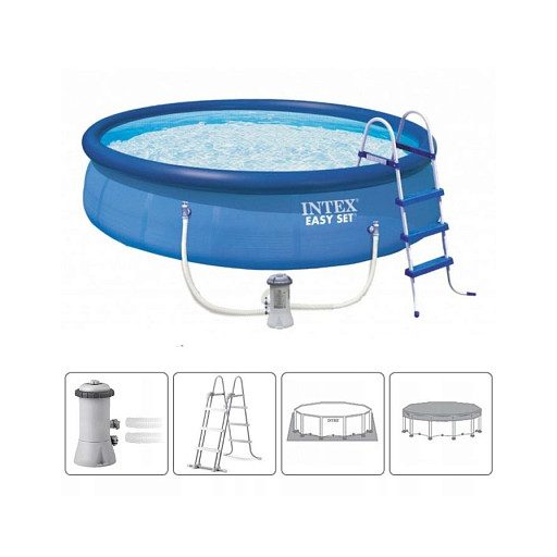 Intex Easy Pool de Luxe (4,57m x 122 cm) papírszűrős vízforgatóval #26168