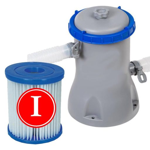 Bestway papírszűrős vízforgató 1,5m3/h #58381