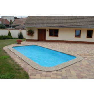   6 m x 3 m x 1,2 m - Szögletes Polipropilén műanyag medence