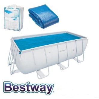   Bestway szolártakaró 4,04x2,01m szögletes medencéhez #58240