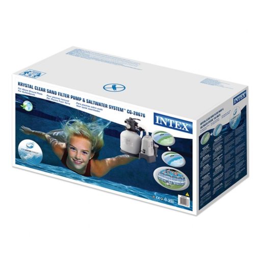 Intex homokszűrős vízforgató sóbontóval és Elektrolízis generátorral kicsi #26676