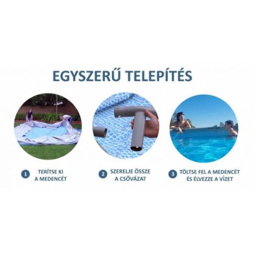 Intex Prizma Fémvázas medence vízforgatóval #26726