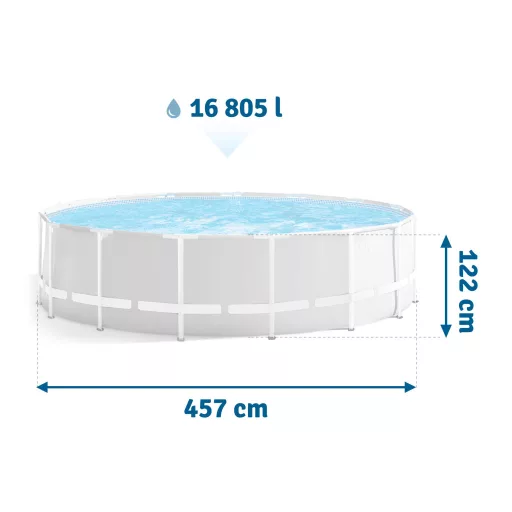 Intex Prizma Fémvázas medence vízforgatóval #26726