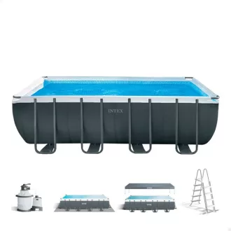   Intex Ultra XTR Fémvázas Szögletes medence 549x274x132cm homokszűrővel #26356
