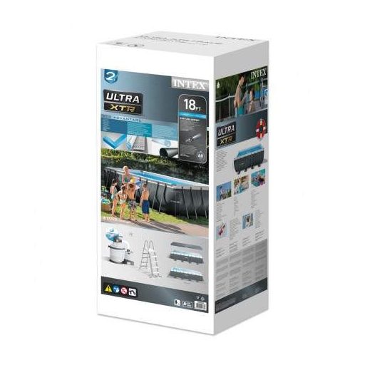 Intex Ultra XTR Fémvázas Szögletes medence 549x274x132cm homokszűrővel #26356