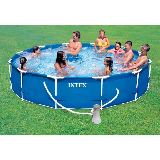 Intex Fémvázas medence vízforgatóval #28202