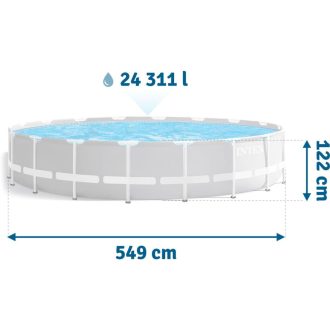 Intex Prizma Fémvázas medence vízforgatóval #26732