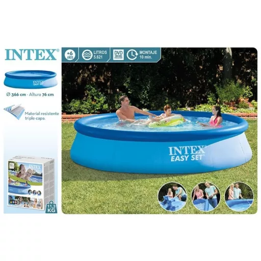 Intex puhafalú medence (3,66 x 76cm) #28130
