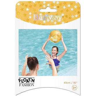 Bestway strandlabda "csillogós - arany" #31050
