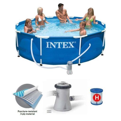 Intex Fémvázas medence vízforgatóval #28212