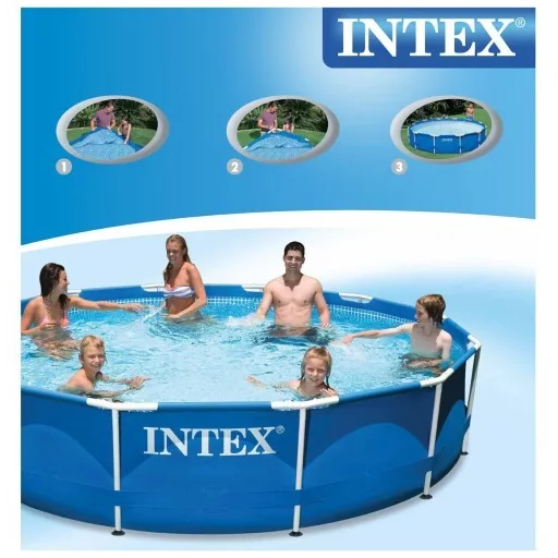 Intex Fémvázas medence vízforgatóval #28212
