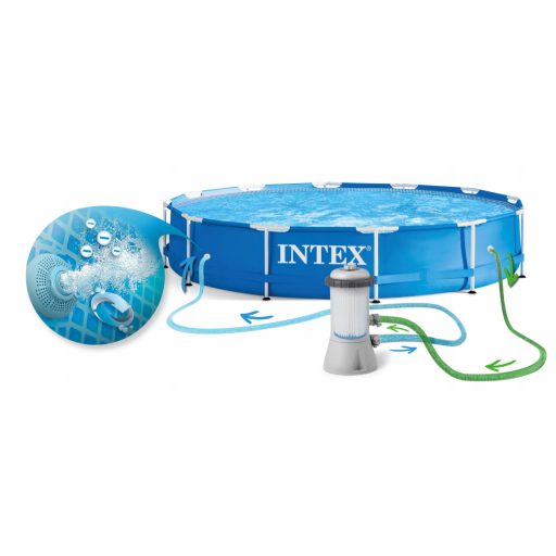 Intex Fémvázas medence vízforgatóval #28212