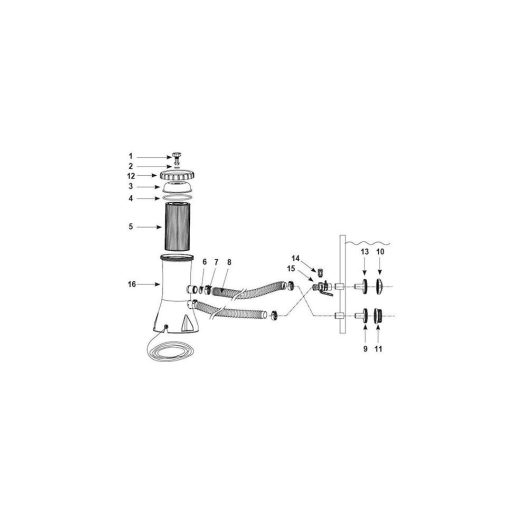 Intex papírszűrős vízforgató - 2 m3/h #28604