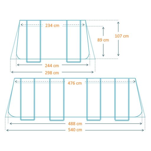Prizma Fémvázas medence #26792