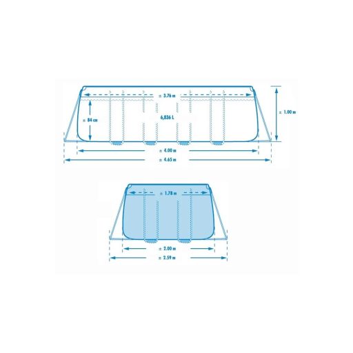 Prizma Fémvázas medence #26788
