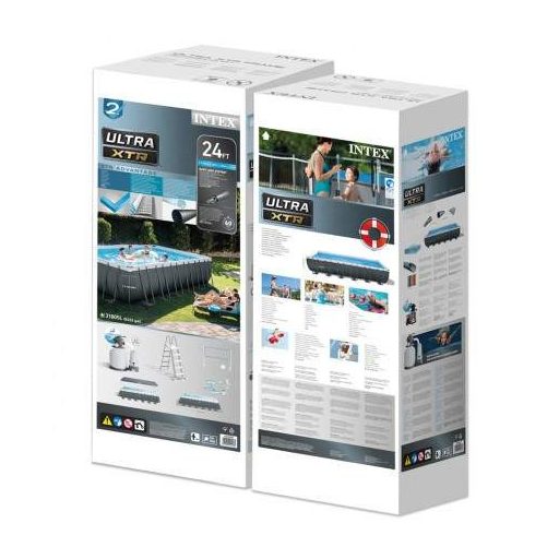 Intex Ultra XTR Fémvázas medence 732 x 366 x 132 cm homokszűrővel #26364