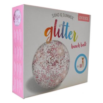   Intex strandlabda "átlátszó glitteres - pink" #58070