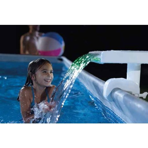 Intex 3 színű LED-es mini vízesés fémvázas medencékhez #28090