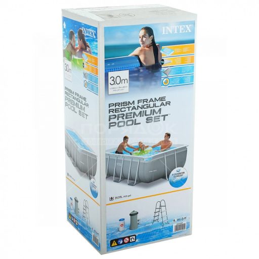 Prizma Fémvázas Szögletes medence 300 x 175 x 80cm #26784