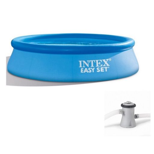Intex puhafalú medence (3,05m x 76 cm) papírszűrős vízforgatóval #28122