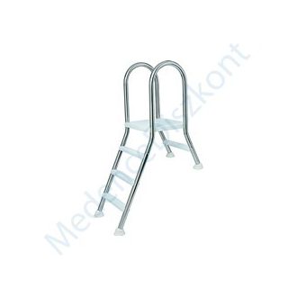 Kétágú rozsdamentes létra 1+4 fokos