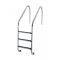 Nemesacél létra 2 fokos nagy ívű saválló
