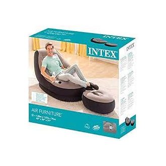 Intex felfújható luxus zsákfotel, ottománnal #68564