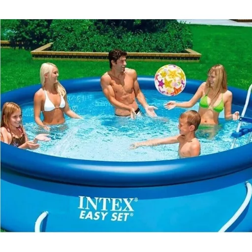 Intex puhafalú medence (3,66m x 76 cm) papírszűrős vízforgatóval #28132
