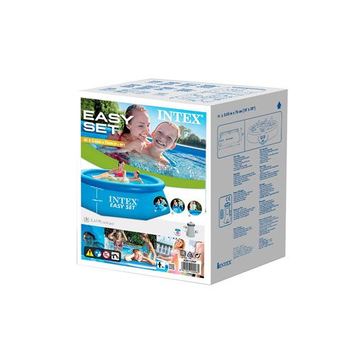 Intex puhafalú medence (3,66m x 76 cm) papírszűrős vízforgatóval #28132