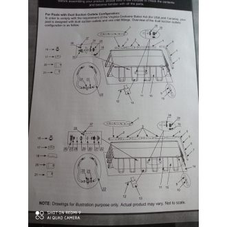 Intex medencéhez, vízszintes csőváz #10932