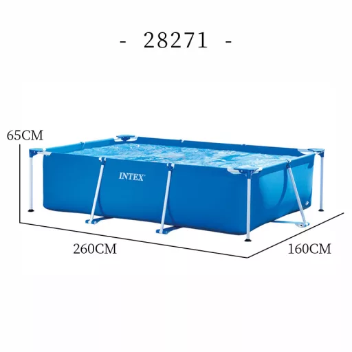 Intex Szögletes fémvázas medence 3m x 2m x 0,75 m #28272
