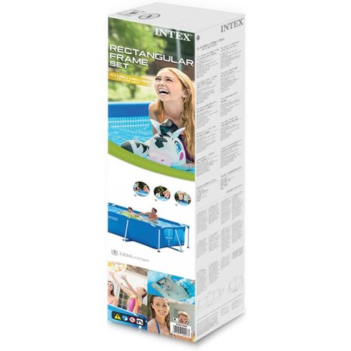 Intex Szögletes fémvázas medence 3m x 2m x 0,75 m #28272