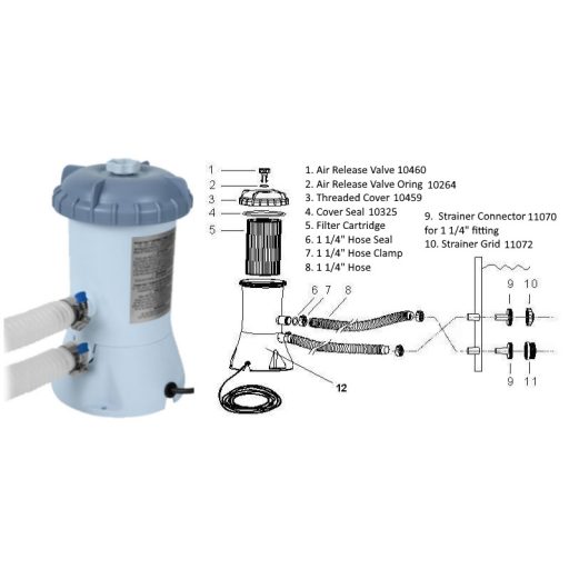 Intex Fedél betétes szűrőhöz #10750