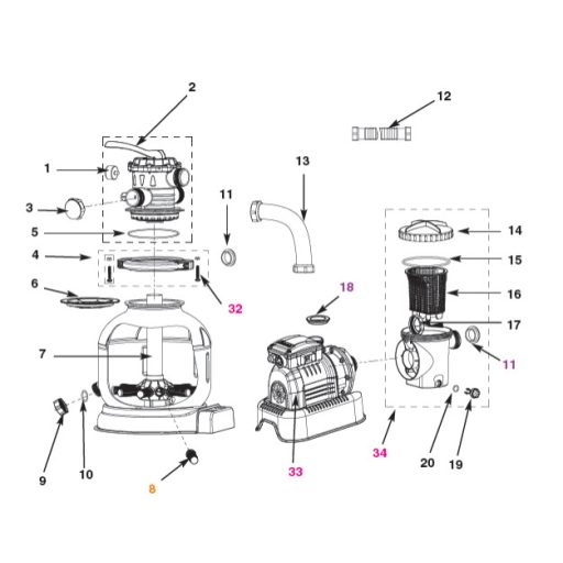 Intex homokszűrős vízforgató 4 m3/h #26644