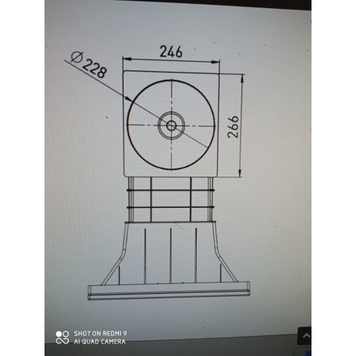 Design szkimmer betonos A400 fehér 6/4"BM / 2"KM / D50
