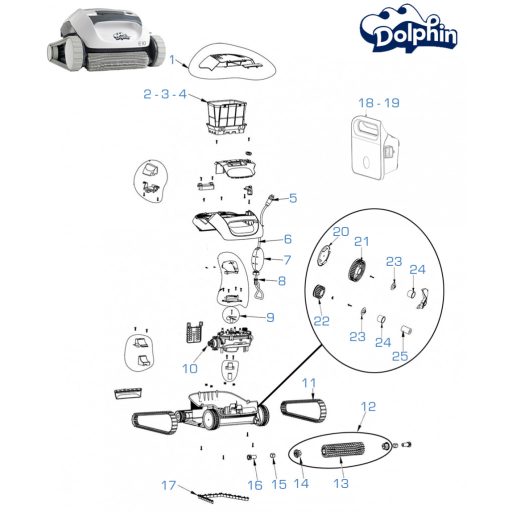 Maytronics Dolphin E10 medence porszívó robot