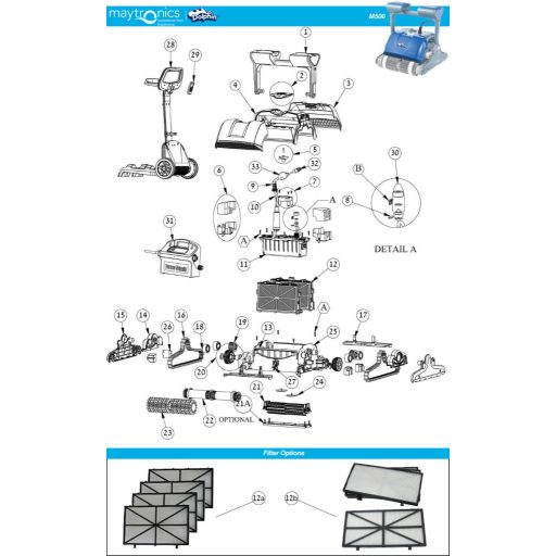 Maytronics Dolphin M550 medence porszívó robot