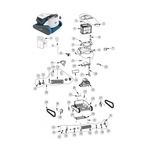 Maytronics Dolphin S300 medence porszívó robot