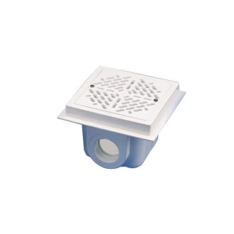 Padlóürítő betonos ragasztós csatlakozóval D75