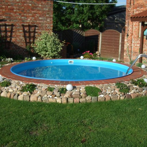 3 m x 1,2 m - Kör polipropilén műanyag medence