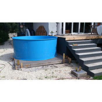 2 m x 0,75 m - Kör polipropilén műanyag medence