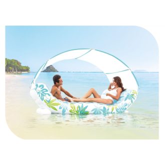 INTEX Trópusi luxusmatrac baldachinnal #56294