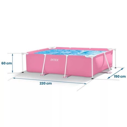 INTEX Metal medence, rózsaszín #28266