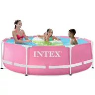 INTEX Metal medence, rózsaszín #28290