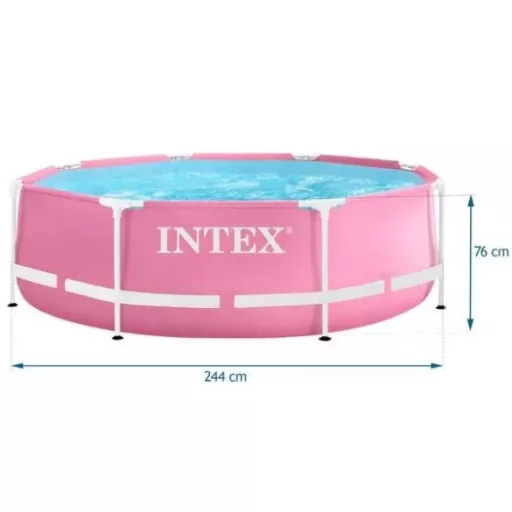 INTEX Metal medence, rózsaszín #28290