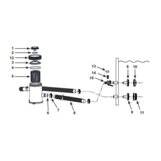INTEX papírszűrős vízforgató szivattyú 1,2 m3/h 30W #26602